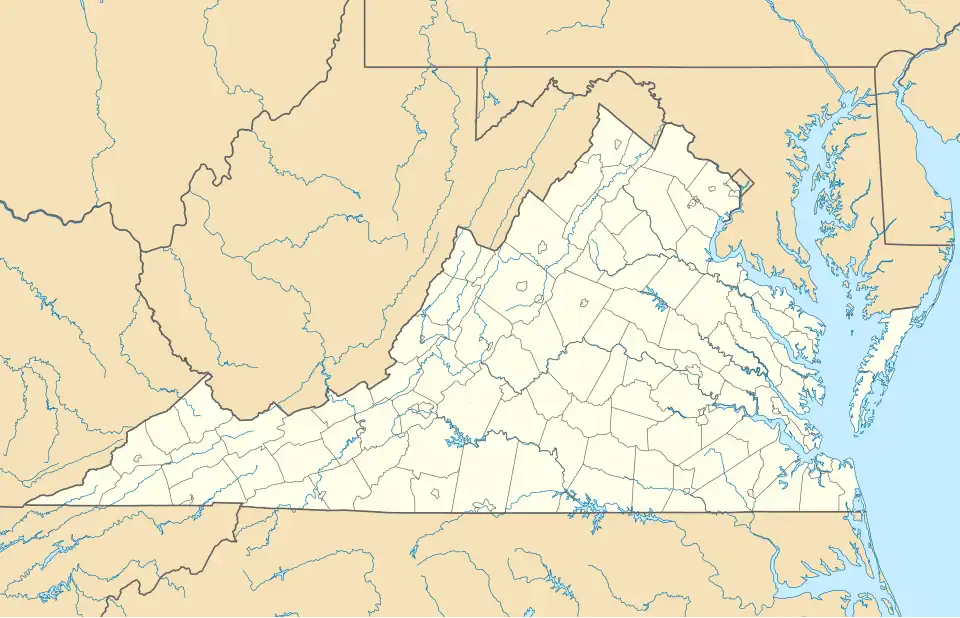 Jamestown is located in Virginia
