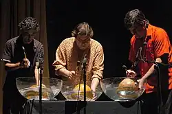 Uakti performing at the Ibirapuera Auditorium in 2005