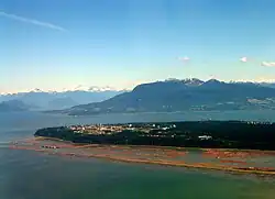 Aerial view of the University Endowment Lands, including UBC and Pacific Spirit Park