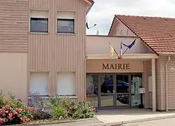 The town hall in Ubexy