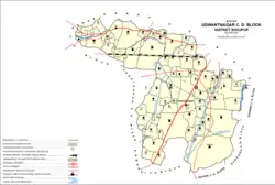 Map of Udwantnagar block