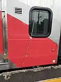 Several sensor cables are attached to the iE305 series to monitor the bogie's performance and send data to the technicians during the test run.