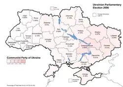 Communist Party of Ukraine results (3.66%)