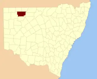 Location in New South Wales