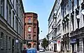 View from Józef Dietl Street in the north