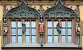 Group of emperors, eastern window of the city hall of Ulm, Hans Multscher, 1527-1533