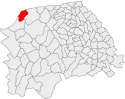Location in Suceava County