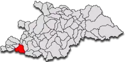 Location in Maramureș County