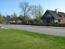 Summer houses on the sea front