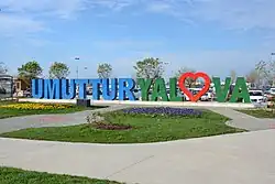 "Yalova is the hope" municipality sign