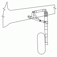 Retractable landing gear animation