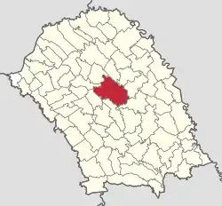 Location in Botoșani County