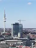 The tower under renovation works in 2010