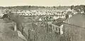 Union Camp Banks, temporary home to the 7th Vermont, 21st Indiana and Nims' Battery in Baton Rouge photographed in late July 1862.