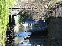 The University of Otago Stone Bridge, also known as the Union Street Bridge.