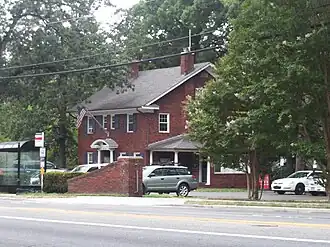 The University Park Town Hall, in July 2010, at 6724 Baltimore Avenue
