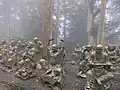 500 arhats statues
