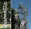 "Unraveling Collagen", sculpture of collagen