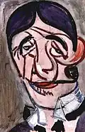 Uomo con pipa, 1916