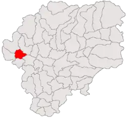 Location in Bistrița-Năsăud County