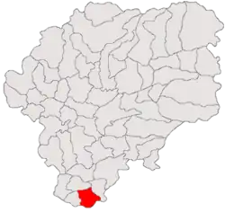 Location in Bistrița-Năsăud County