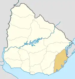 Rocha Department is located in Uruguay