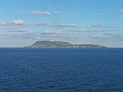 Ustica seen from the ferryboat