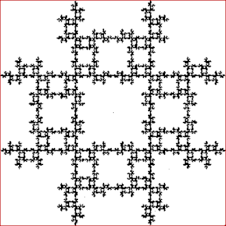 A point inside a square repeatedly jumps half of the distance towards a randomly chosen vertex, but the currently chosen vertex cannot be the same as the previously chosen vertex.