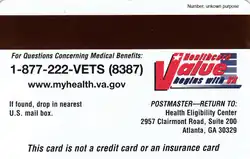 Back side of the same card