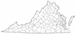 Location of Montross, Virginia