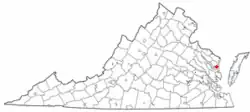 Location of White Stone, Virginia