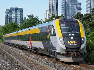 Via Rail's Corridor service east of Toronto