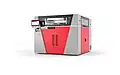 The cabinet of an industrial 3D printer for polymer sintering