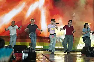 VXON in 2025 (left to right): Sam, Vince, Franz, Patrick, C13