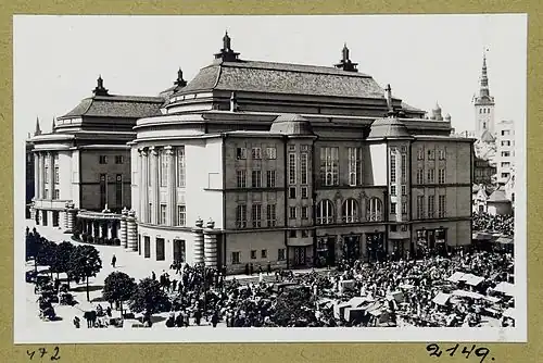 The original Estonia theatre building, c. 1920