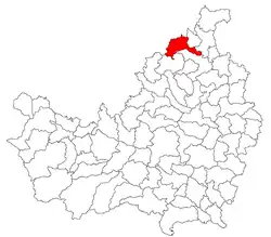 Location in Cluj County