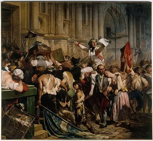The Victors of the Bastille in Front of the Hôtel de Ville (c. 1835)
