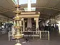 Valampuri Vinayakar on the stone pillar