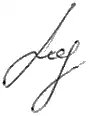 Signature of Valentin Tishko