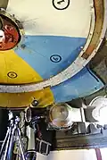 The ceiling of the turret was divided into painted and numbered sectors