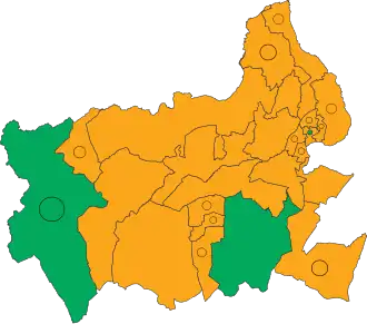 2023 results map