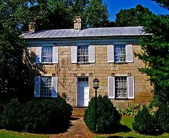 The Vanmeter Stone House, a historic site in the township