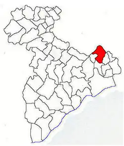Location in Giurgiu County
