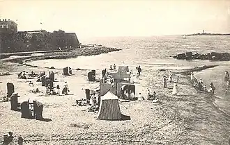 Varberg beach (postcard)