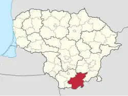 Location in Lithuania