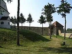 Walls of the fortified church