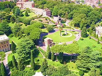 Image 17A view of the Gardens of Vatican City (from Geography of Vatican City)