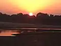 Vatrak river in the evening