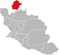 Location of Valréas