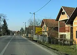 Street of Vedro Polje Village in Sisak-Moslavina county, Croatia